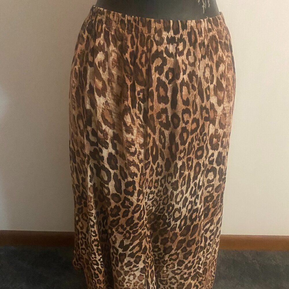 Laura Scott Animal print skirt, size 1X